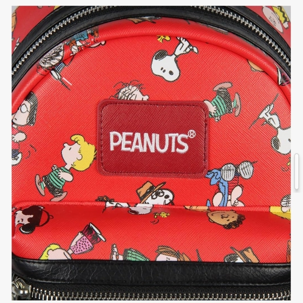 Peanuts Red Mini Backpack- NWOT - Picture 6 of 7